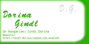 dorina gindl business card